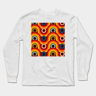 Geometric groovy pattern Long Sleeve T-Shirt